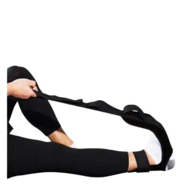 Imagem de Faixa Elastica Alongamento Alca Fita Fisioterapia Pé Tornozelo Cirurgi
