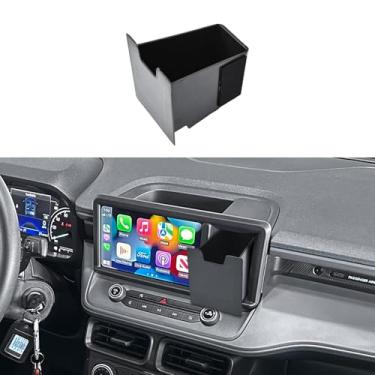 Imagem de HGWEI Gaveta Dash Cubby compatível com acessórios Ford Maverick 2022-2024, painel direito caixa de armazenamento de tela oculta painel bandeja de inserção organizador interior de caminhão, preto