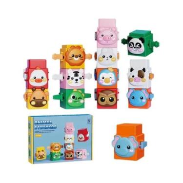 Imagem de Conjunto De Blocos De Construção Educativos Para Bebês, Brinquedo De E