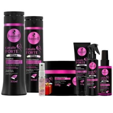 Imagem de Kit Shampoo + Cond + Masc + Protetor + Fluido + Serum Haskell Cavalo H