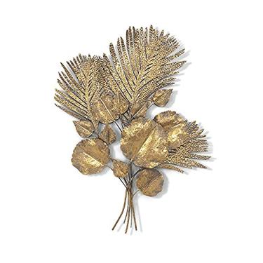 Imagem de U5GAAALPPQ9 Decoração de parede de folha de metal - 74 x 98,5 cm/29,1 x 38,8 pol. Arte de parede interna e externa decorações de quintal penduradas para cozinha, sala de estar, banheiro