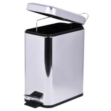 Imagem de Lixeira Retangular Slim Em Aço Inox 5 Litros Kala