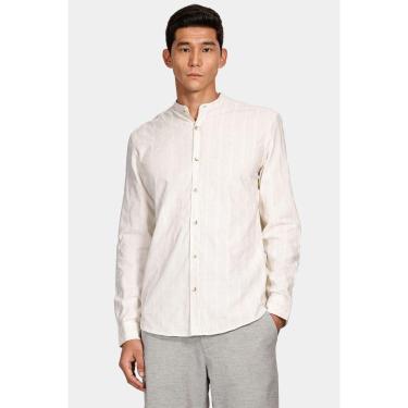 Imagem de Camisa Manga Longa Move Regular Gola Padre Rústica Natural-Masculino