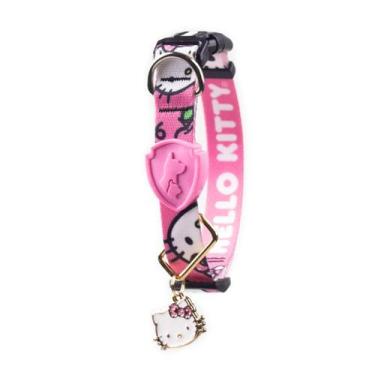 Imagem de Coleira Hello Kitty com TAG Ajustável para Cães Freefaro, PP