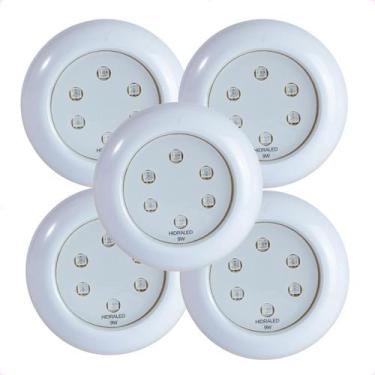 Imagem de Kit 5 Refletores Led 9w RGB ABS para Iluminação Piscina - Hidraled