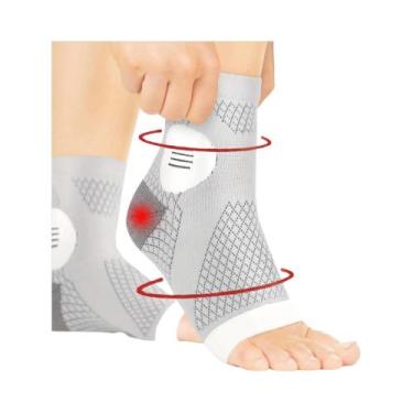 Imagem de Meias De Compressão Para Tornozelo Com Suporte De Arco E Design Aberto