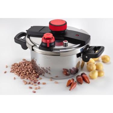 Imagem de Panela De Pressão Inox Indução Corpo Triplo 4,5 litros - Cozzi