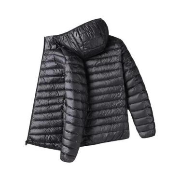 Imagem de Jaqueta Masculina Slim Fit Com Capuz, Moda Outono Inverno, Super Leve 