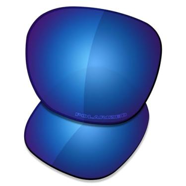 Imagem de SAUCER Lentes de reposição premium para óculos de sol Oakley Manorburn OO9479, Azul meia-noite polarizado, One Size