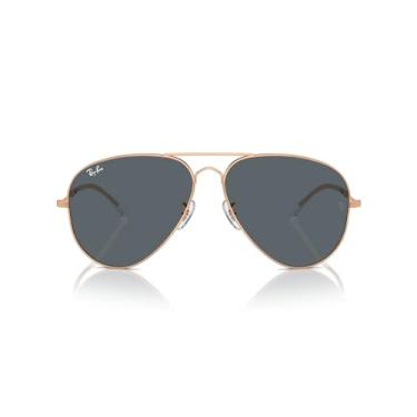 Imagem de Ray-Ban Óculos de sol unissex Rb3825 Old Aviator Aviator, Ouro rosa/azul, 58 mm