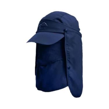 Imagem de Chapéu Bucket Masculino De Secagem Rápida Com Máscara Facial Destacáve