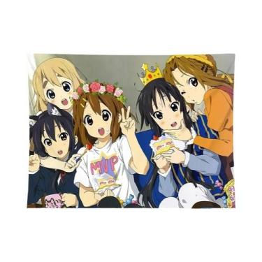 Imagem de Tapeçaria Kawaii Anime: Decoração Divertida Para Sala De Estar E Sala 