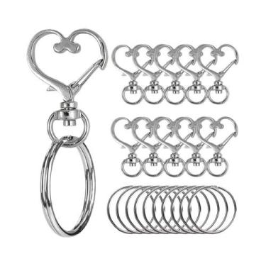 Imagem de Fecho Rotativo Em Formato De Coração 50 Peças, Fecho Lagosta Em Liga D