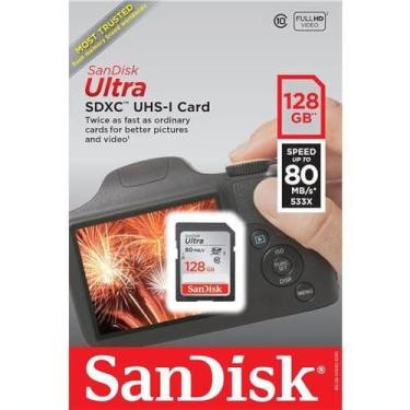 Imagem de Cartão Memória SDXC 128GB Ultra 100MBs Sandisk
