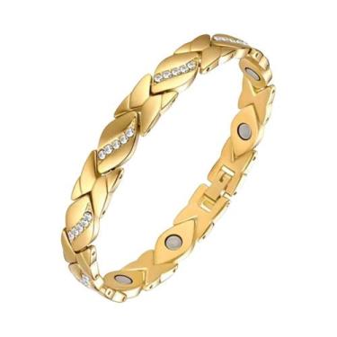 Imagem de Pulseira De Terapia Magnética Para Alívio Da Dor Da Artrite Feminina E