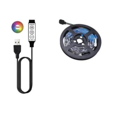 Imagem de Fita De LED Flexível RGB USB 1M 2M 3M 4M 5M 5050 DC5V Para Decoração D
