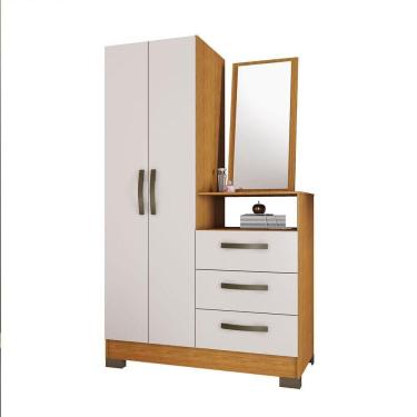 Imagem de Comoda Nt 5165 Freijó Com Off White - Notável