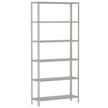 Imagem de Estante Aço 6 Prateleiras 200X92x30 Cinza Amapa