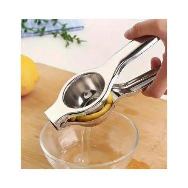 Imagem de Espremedor Manual de Limão em Aço Inoxidável, 20cm, Prensa de Cozinha Multiuso