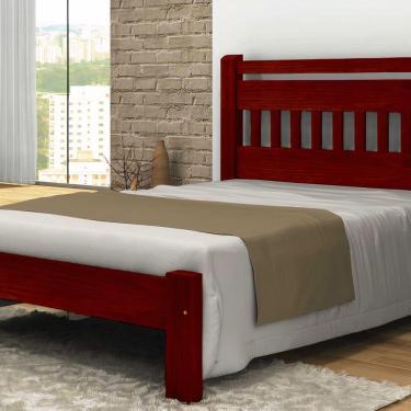 Imagem de Cama Queen Size Mônaco Angelim Pedra Tauari Mogno