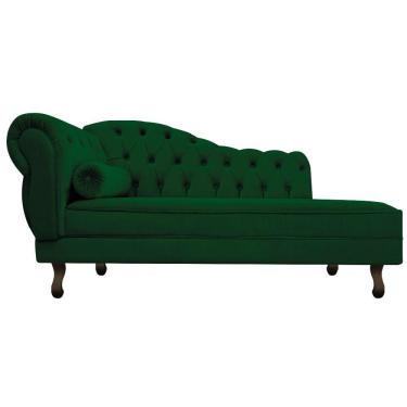 Imagem de Recamier Diana 160cm Lado Direito Suede Verde