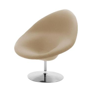 Imagem de Poltrona Design Gondula Suede Bege