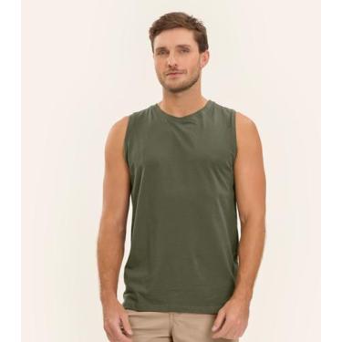 Imagem de Regata Masculina Básica Meia Malha Diametro Verde, GG, Verde