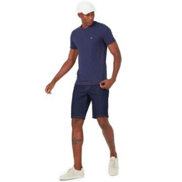 Imagem de Bermuda Jeans Masculina Tradicional Malwee - AZUL - 42-Masculino