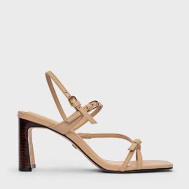 Imagem de Sandália Iconic em Couro Bege / Nude Carrano-Feminino