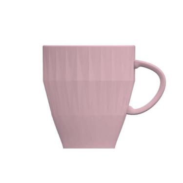 Imagem de Caneca Chá Café Rosa Diamante 310 ml Germer - Germer Porcelanas