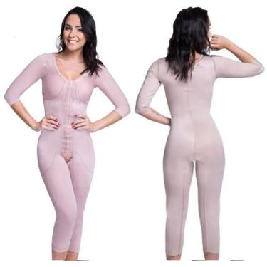 Imagem de Body Modelador Alta Compressão Pós Cirúrgico Operatório Reduz Medidas 