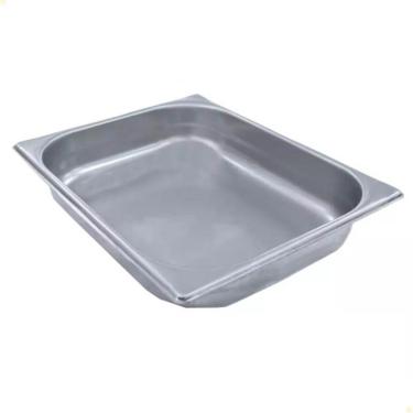 Imagem de Cuba Lisa Venâncio Em Inox 304 Gn 1-2 32,5 X 26,5 X 6 Cm Para Forno Combinado Gn 1-2 51...