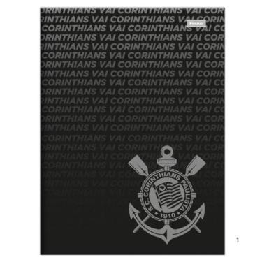 Imagem de Caderno Brochura 1/4 Capa Dura 80fls Corinthians - Foroni