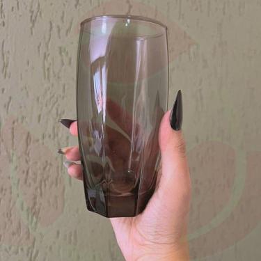 Imagem de Jogo de Copos Vidro Florida 370ml Cinza Suco Agua - 12Un - PRATICASA, 