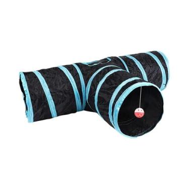 Imagem de Túnel Dobrável E Respirável Para Gatos, Brinquedo De Brincadeira Inter