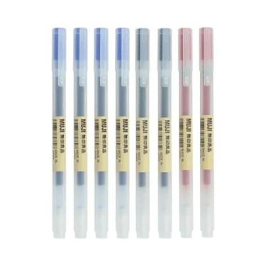 Imagem de Conjunto De Canetas Gel Pretas, Vermelhas E Azuis 038 05mm, 6-8 Peças 