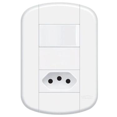 Imagem de Interruptor Simples 16a-250 Volts E 1 Tomada 2p+t 20a de 250 Volts Distanciados 11339254 Fame