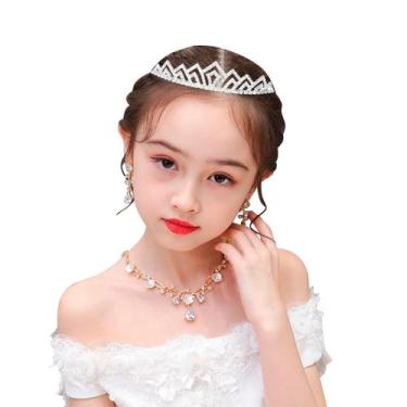 Imagem de Coroa Tiara Princesa Infantil Enfeite Daminha de Casamento - - anjo da