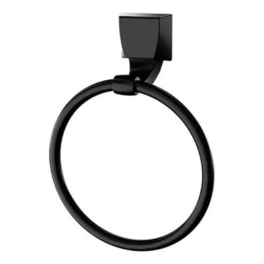 Imagem de Porta Toalha de Rosto Quadrada Preto Lorenzetti
