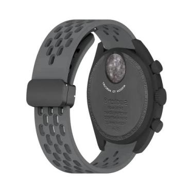 Imagem de Pulseira De Silicone Esportiva Magnética De 40mm Para Omega X Swatch N