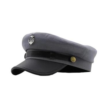 Imagem de Boina Militar De Algodão Vermelha E Preta Para Mulheres, Boné Casual D