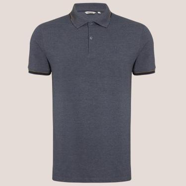 Imagem de Camisa Polo Dudalina Mescla Jacquard Masculino-Masculino