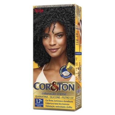 Imagem de Tintura de Cabelo NIELY Cor e Ton Preto Azulado Especial 1.7+