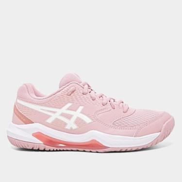 Imagem de Tênis Asics Gel-Dedicate 8 Feminino, Bege, Branco, 38