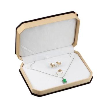Imagem de Elegante Caixa De Presente De Veludo Para Joias, Estojo De Armazenamen