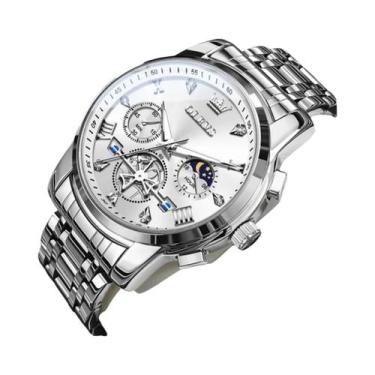 Imagem de Relógio De Quartzo Masculino Luxuoso E À Prova d'Água OLEVS, Multifunc