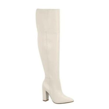 Imagem de Bota Vizzano Cano Longo Over Bico Fino Salto Bloco Cor:;Tamanho:33;Gênero:Feminino-Feminino