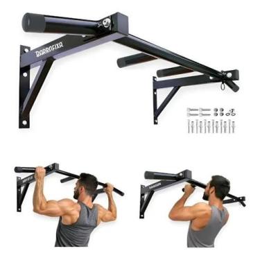 Imagem de Barra Fixa De Parede Pull-up Modelo Externo Interno Completa - Congrat