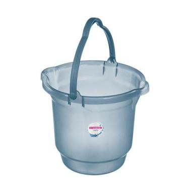 Imagem de Balde Plástico 12L Sanremo Casafácil  Translúcido Azul
