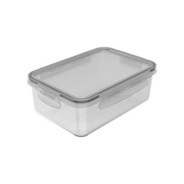 Imagem de Pote organizador de geladeira retangular Ou 1280ml Linha Click, Natura